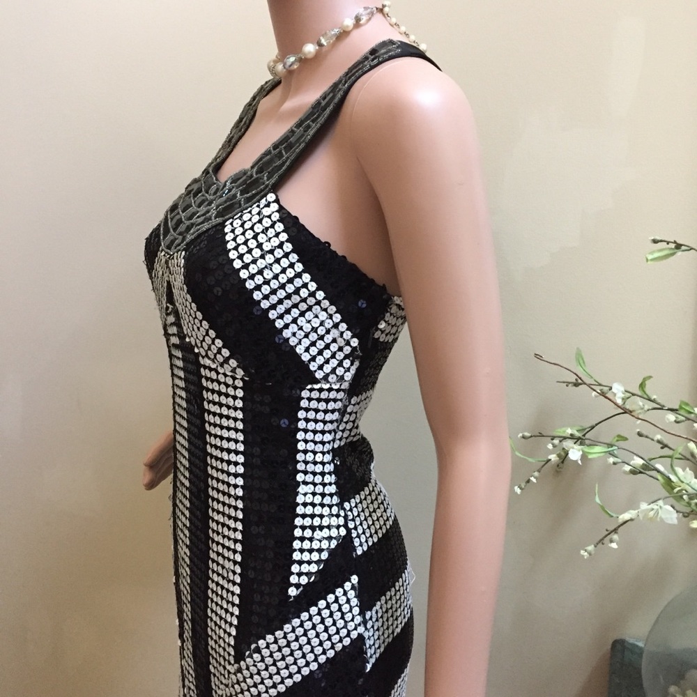Gorgeous CeCico Sequined Dress, Size M, EUC - Picture 2 of 7